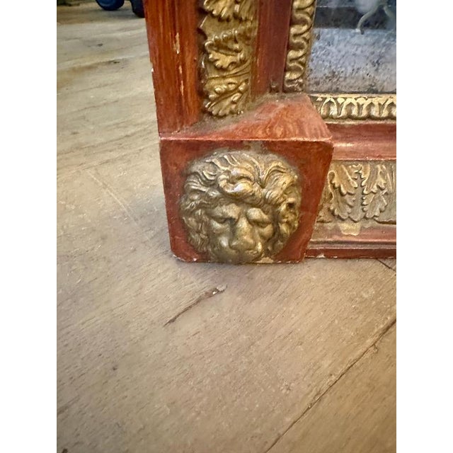 Italian Empire Gilt Pier Mirror, 1880 For Sale - Image 9 of 12