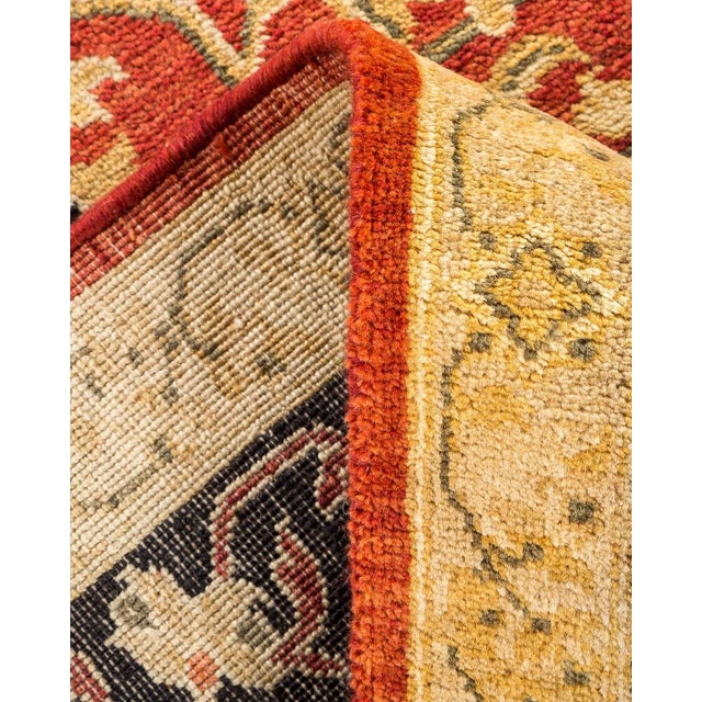 Vintage Traditional Hand Knotted Wool Area Rug, Orange - 6'0" X 8'9" For Sale In New York - Image 6 of 9