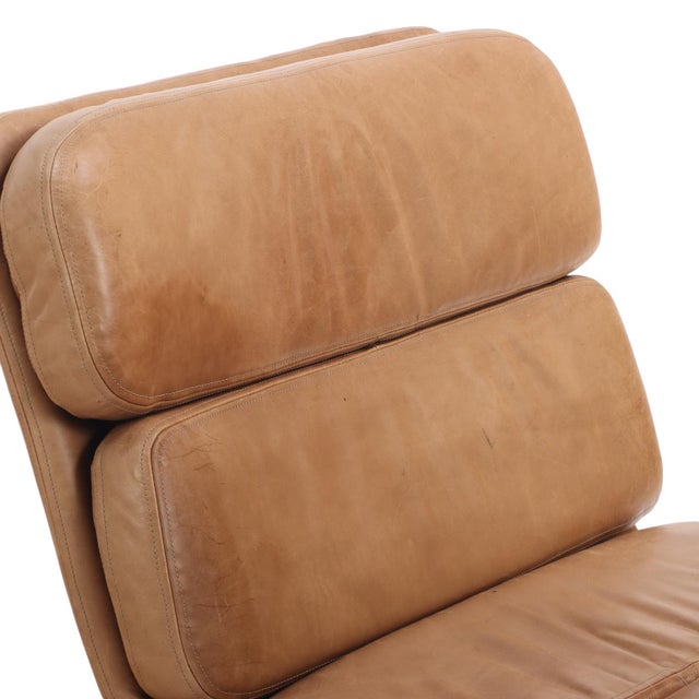 1960s 1960s Pair of Solo Lounge Chairs in Leather and Chrome Attributed to John Follis for Fortress For Sale - Image 5 of 7