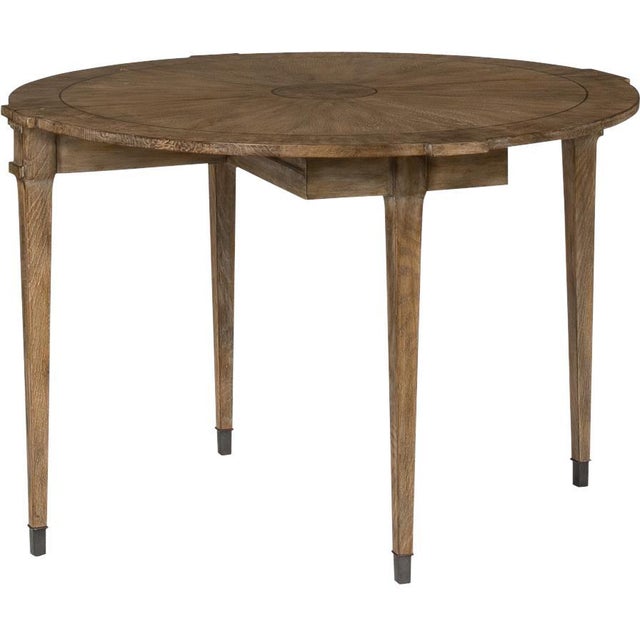 Not Yet Made - Made To Order Sarreid Ltd. Heather Gray Knotty Oak Console Table For Sale - Image 5 of 6