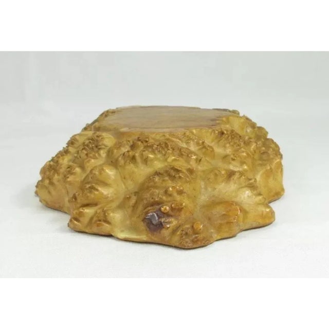 Wood Antique Japanese Meiji Kadai Burl Presentation Board For Sale - Image 7 of 10