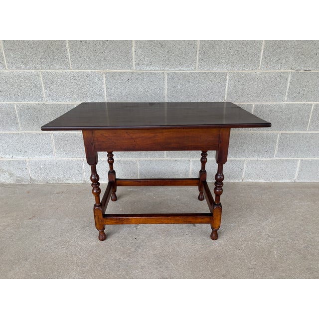 Description: Primitive Antique Maple Accent Table. In Very Good Antique Furniture Condition. Original Finish. Solid, no...