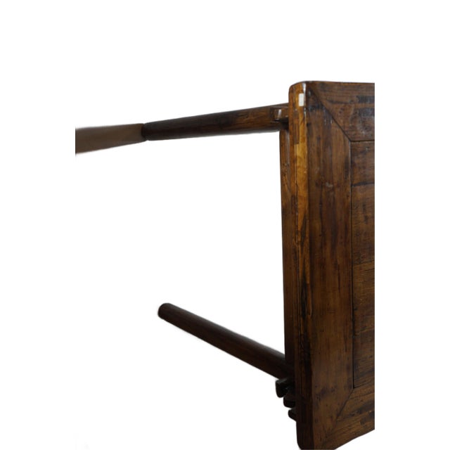 Brown Antique Chinese Wine Table in Ming Style For Sale - Image 8 of 16