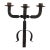 Vintage Brutalist Mid-Century Wrought Iron Candelabra For Sale