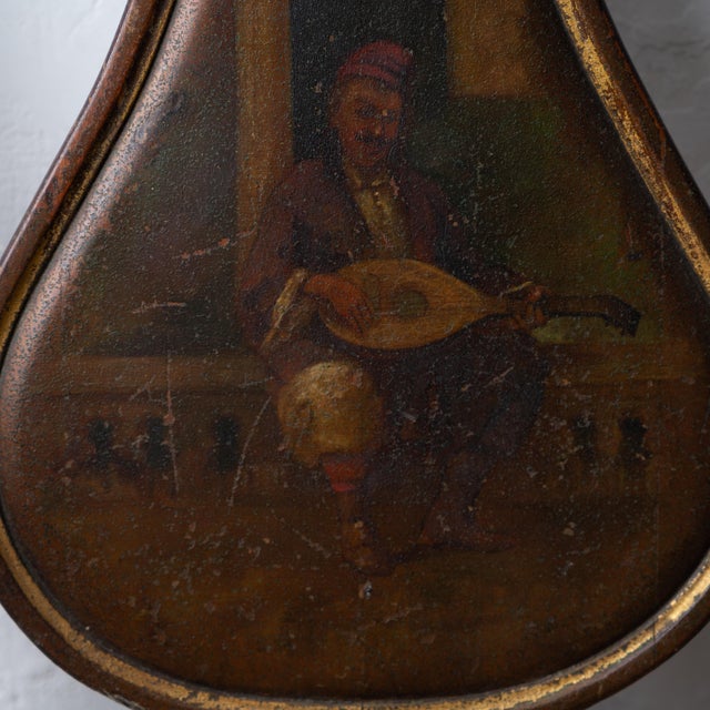 Wood Continental Neoclassical Painted Settee With Orientalist Scenes, C. 1830 For Sale - Image 7 of 18