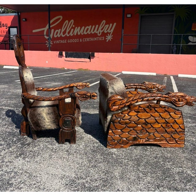 Witco designs are true icons of the era and this pair is no exception. True jungle tiki and statement pieces for any...