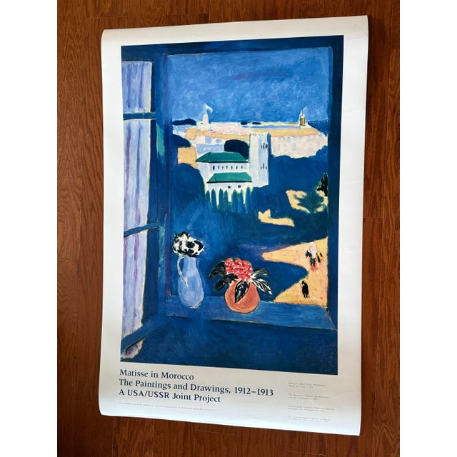 Rare Authentic Vintage 1990 Large Henri Matisse "Matisse in Morocco" Exhibition Poster — Unframed For Sale - Image 10 of 11
