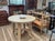 Mid-Century Modern 48" Round Reclaimed Elm Wood Dining Table by Adoorne For Sale - Image 3 of 5
