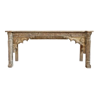 Raw Salvage Architectural Console Table For Sale