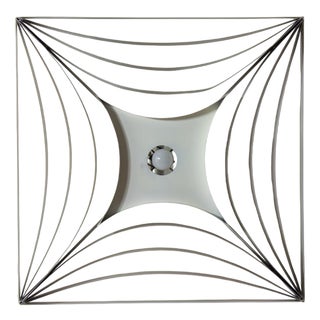 Architectural Ceiling Lamp, Belgium, 1960s For Sale