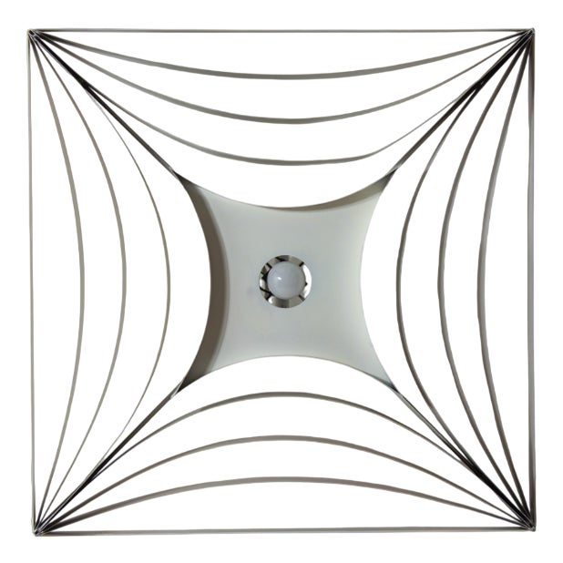 Architectural Ceiling Lamp, Belgium, 1960s For Sale