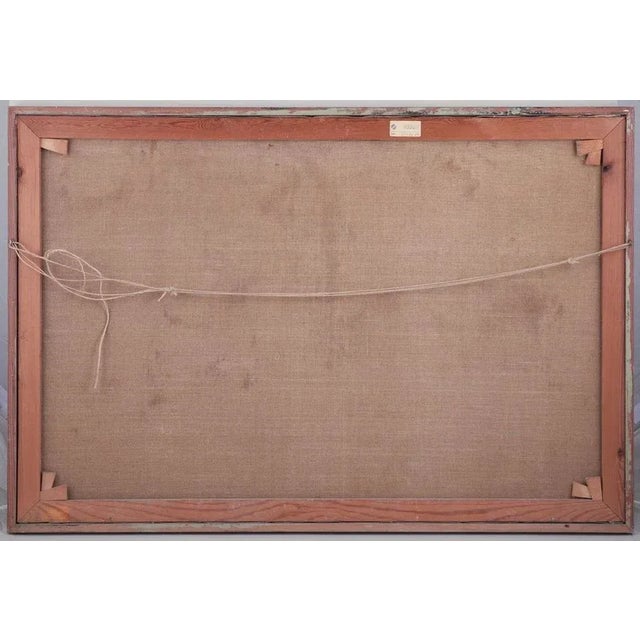 Peer Lorentz Dahl, View of a Church, 1964, Oil on Canvas For Sale - Image 8 of 10