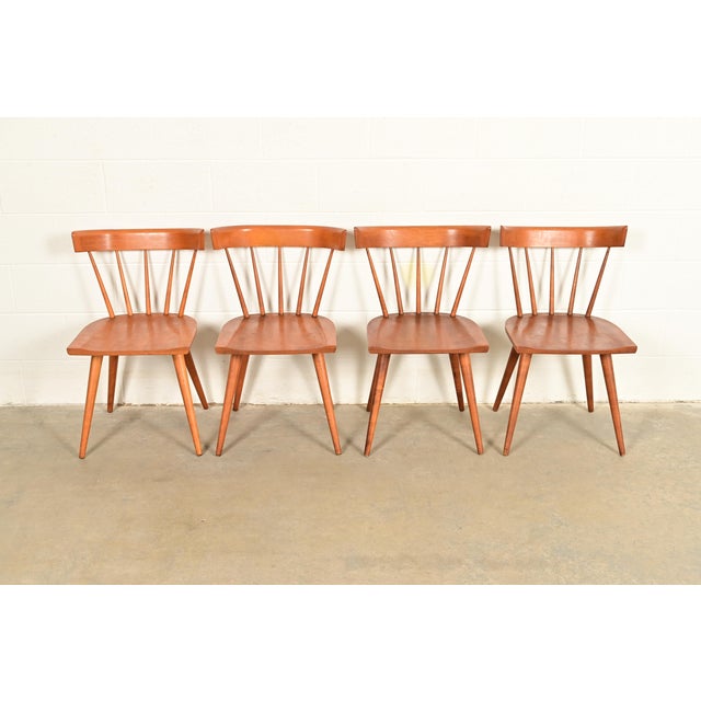 Paul McCobb Planner Group Mid-Century Modern Spindle Back Dining Chairs, Set of Four For Sale - Image 14 of 14