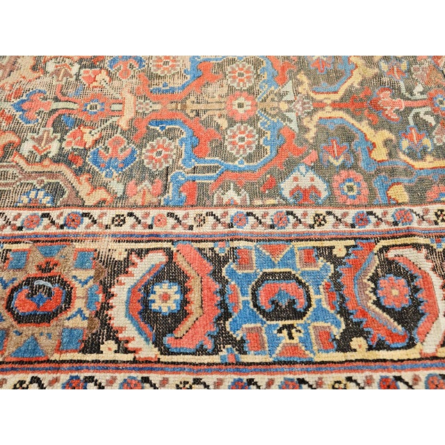 Antique Caucasian Karabagh Gallery Rug, Handwoven Pistachio Green & Yellow, 1850s, 7' x 19' For Sale - Image 4 of 18