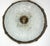 Metal Brass-Frosted Glass Ceiling Lamp with Four Lights from Schröder & Co., 1960s For Sale - Image 7 of 7