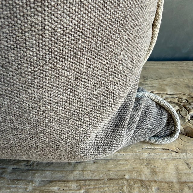 Size: 22" x 22" Color Ecorcé (a french word meaning bark) brown plum tone / welt is flax natural linen A refined yet...