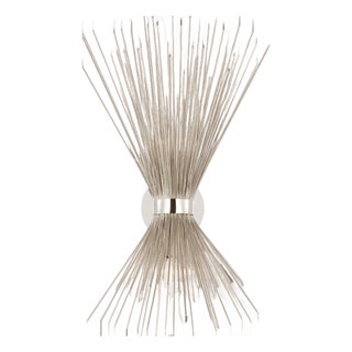 Kelly Wearstler for Visual Comfort Signature Strada Medium Sconce in Polished Nickel For Sale