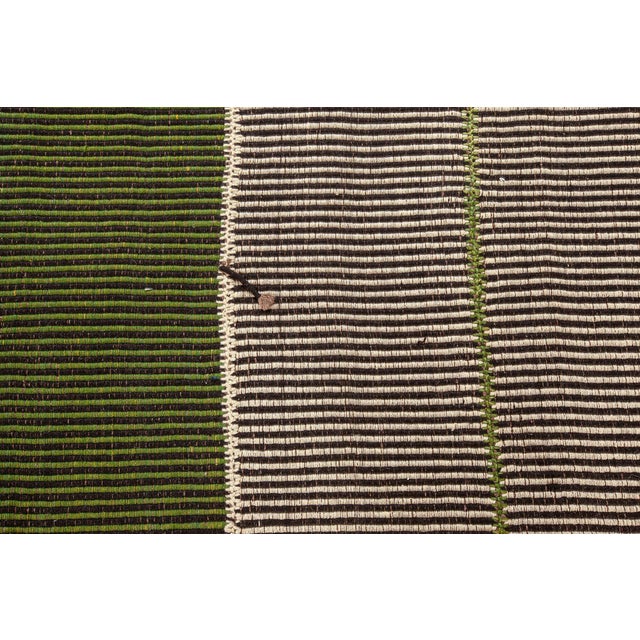 Green Doris Leslie Blau Vintage Moroccan Kilim Rug For Sale - Image 8 of 9