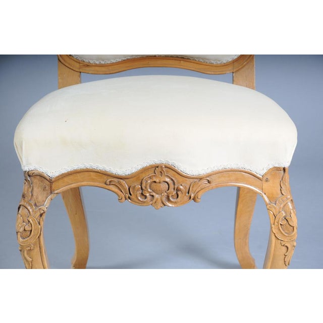 Rococo Salon Chairs in Walnut, 1700s, Set of 6 For Sale - Image 9 of 18