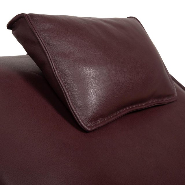 Burgundy Jonas Lounger with Electric Relaxation Function from Koinor For Sale - Image 6 of 18