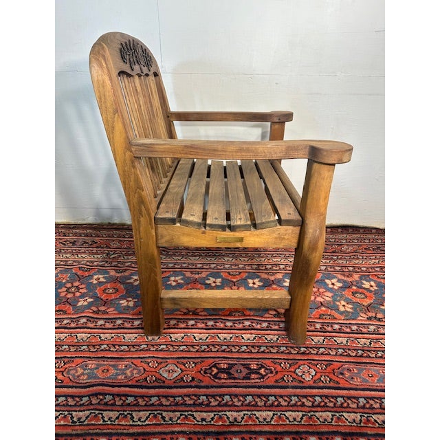 1990s Teak Garden Chair by Kingsley Bate For Sale In New York - Image 6 of 12