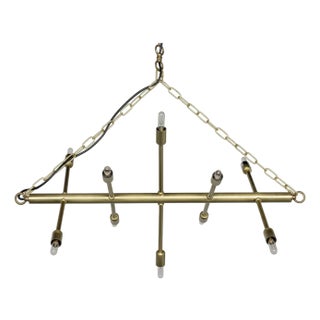 NOIR Sperato Chandelier, Antique Brass For Sale