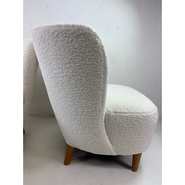1970s Mid-Century Modern Newly Upholstered Club Chairs After Gio Ponti For Sale - Image 5 of 12