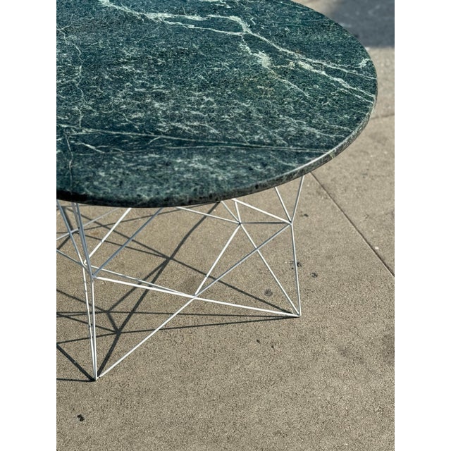 Contemporary Marble Accent Table For Sale - Image 4 of 9