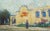 American Early 20th Century Mission San Juan Capistrano - Figurative Landscape by Warren E. Rollins For Sale - Image 3 of 5