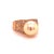 Natural South Sea Pearl Diamond Ring 7 14k Yellow Gold 0.14 CTs Certified For Sale - Image 4 of 15