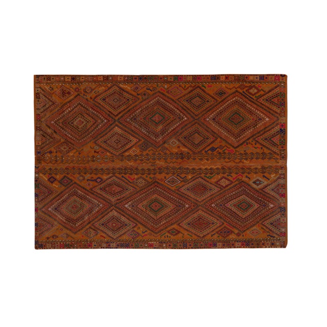 Turkish Karapinar Kilim Rug 5'5'' X 8'3'' 67" x 99'' / 169 x 252 Cm Hand woven with high quality pure wool Excellent...