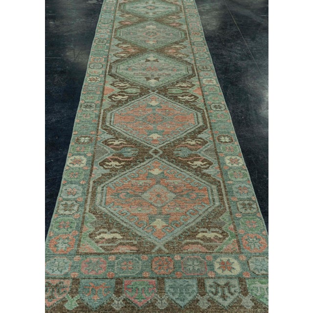 Early 21st Century Turkish Oushak Rug 2'11" x 12'7" #20036 For Sale - Image 5 of 8