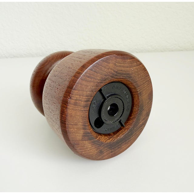 Brown Vintage Dansk Denmark Teak Wood Salt Shaker & Pepper Mill For Sale - Image 8 of 10