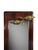 Mid-Century Modern Vintage Danish Floor Mahogany Mirror with Brass Lamp, 1950s For Sale - Image 3 of 8