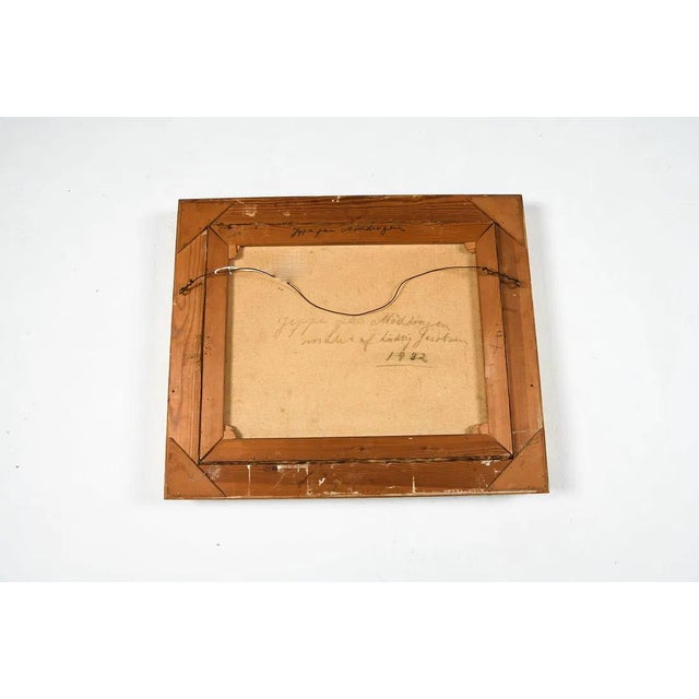 Wood Early 20th Century Danish Modern Expressionist Painting in Fine Gilt French Empire Frame For Sale - Image 7 of 7