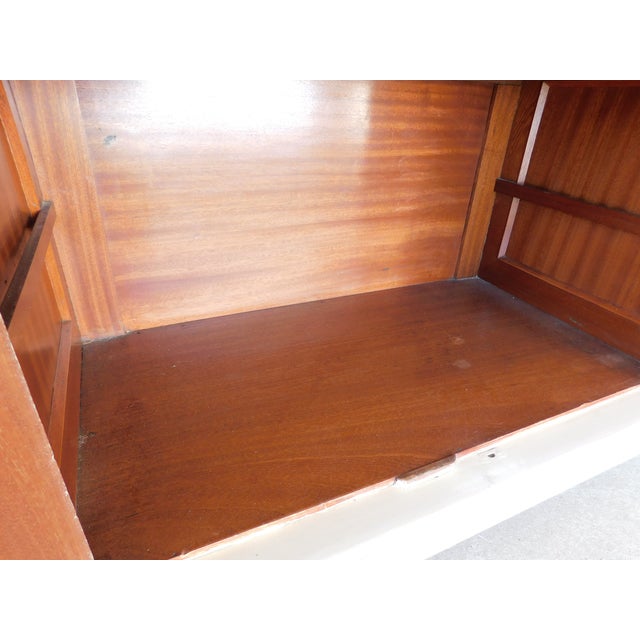 Antique Mahogany French Louis XVI Style Tall Chest Late 19th Century For Sale - Image 12 of 17