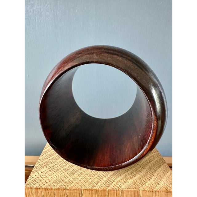 Catherine NOLL, Jeweler and granddaughter of sculptor Alexandre NOLL, free-form Macassar ebony bracelet with a beautiful...