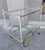 Vintage Traditional Brass and Chrome Bar Cart For Sale In San Antonio - Image 6 of 14