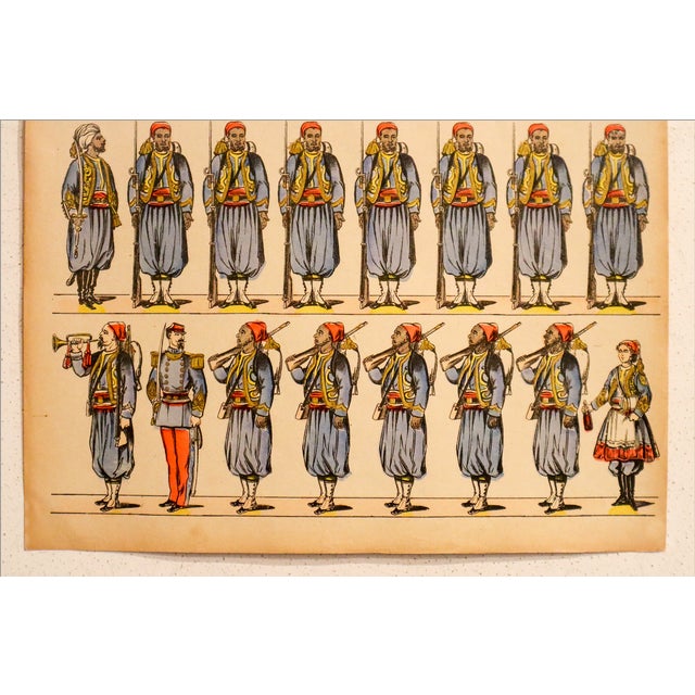 French 1880s - 1890s French Military Print - Imagerie d'Épinal #116 - Turcos For Sale - Image 3 of 4