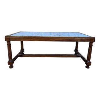 Louis XIII Oak Coffee Table with Cross-Shaped Legs For Sale