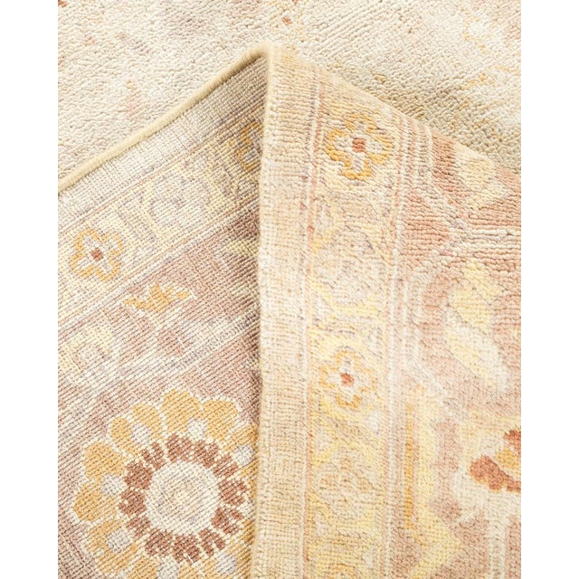 Eclectic Collection Hand-Knotted Area Rug - Ivory 6' 1" x 12' 5" For Sale In New York - Image 6 of 9