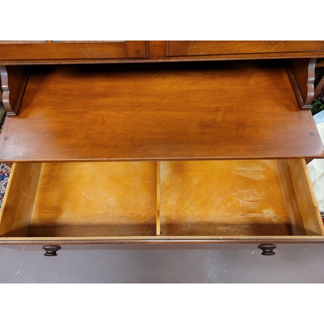 Cinnamon 1950s Vintage Shaker Style Cherry Cupboard For Sale - Image 8 of 10