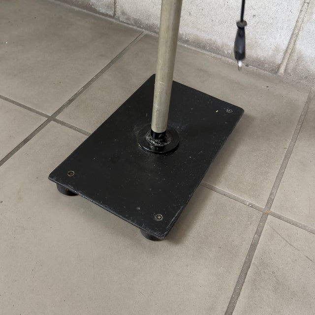 Black Vintage Industrial Floor Lamp in Metal by Ignoto For Sale - Image 8 of 11