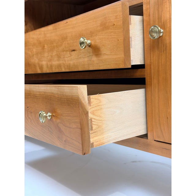 Gat Creek Monaco Media Cabinet in Ash Latte Finishing For Sale In New York - Image 6 of 11