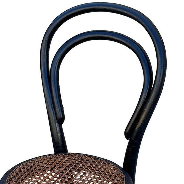 Wood Early 20th Century Vienna Secession Bent Oak & Cane Children's Side Chair No. 13 Attributed to Thonet For Sale - Image 7 of 8