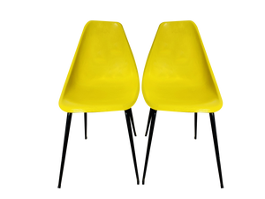 Set of French Fiberglass Stelle Chairs by Rene Jean Caillette for Steiner, 1950
