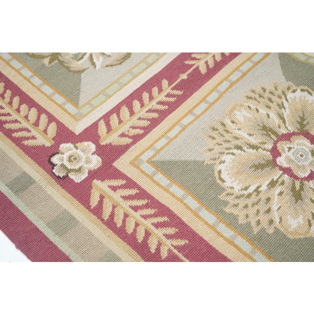 French Aubusson Design Rug 9' X 12' For Sale In New York - Image 6 of 10