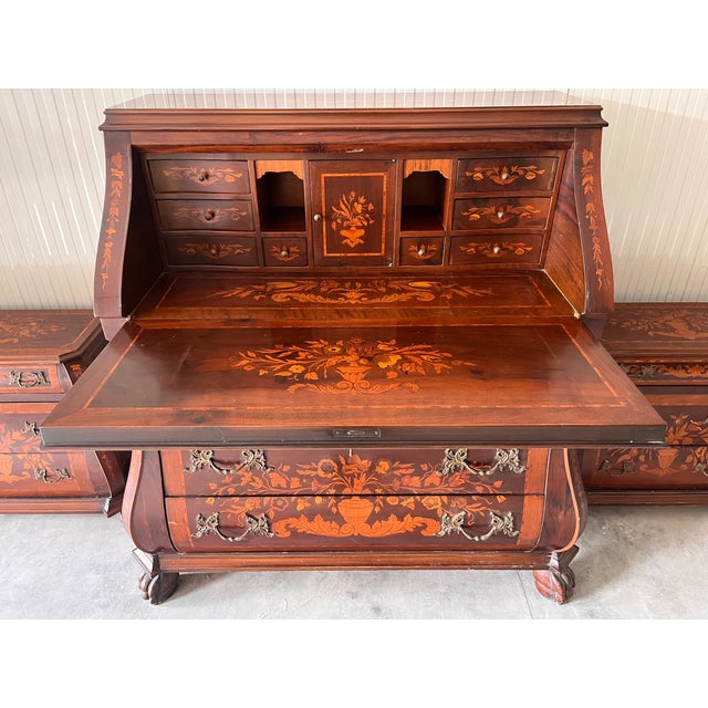 Dutch Inlaid Triptych, 1900s, Set of 3 For Sale - Image 3 of 10