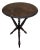 Antique Italian Round Walnut Tripod Side Table with Carved Bun Stretcher, 1890s For Sale
