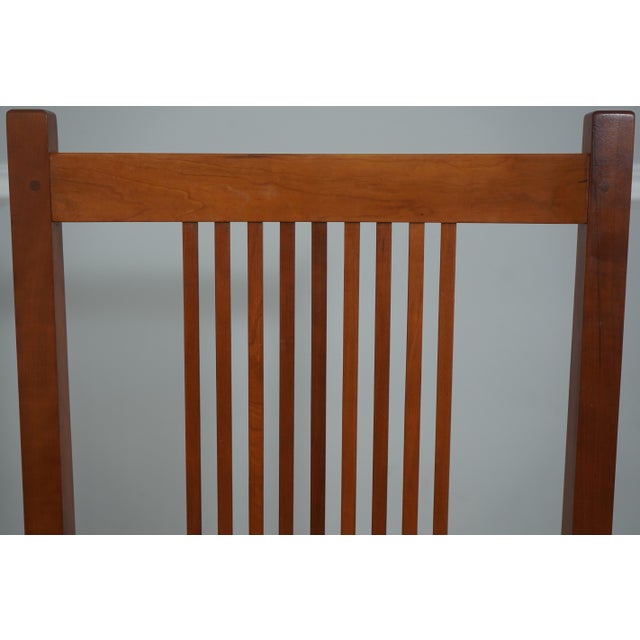 2010s Set of 6 Stickley Cherry Mission Dining Chairs For Sale - Image 5 of 18